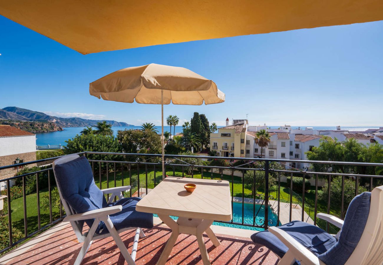 Balcón privado del apartamento Acapulco 18 con vistas al mar