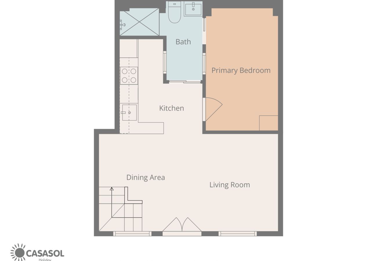 Casa adosada en Nerja - Casa Chica: Casa Vacacional con Azotea en Calle Cristo, Nerja