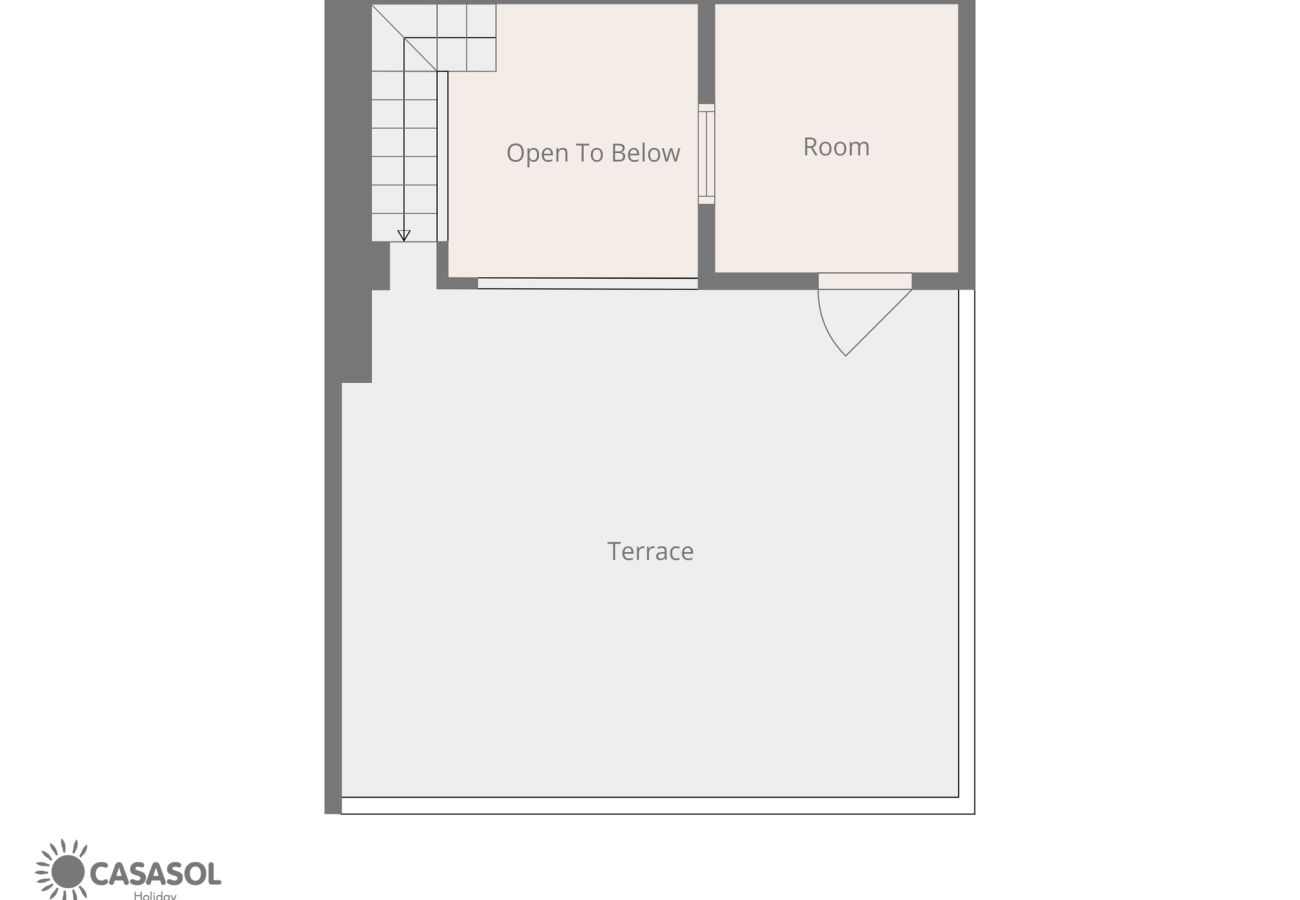 Casa adosada en Nerja - Casa Chica: Casa Vacacional con Azotea en Calle Cristo, Nerja