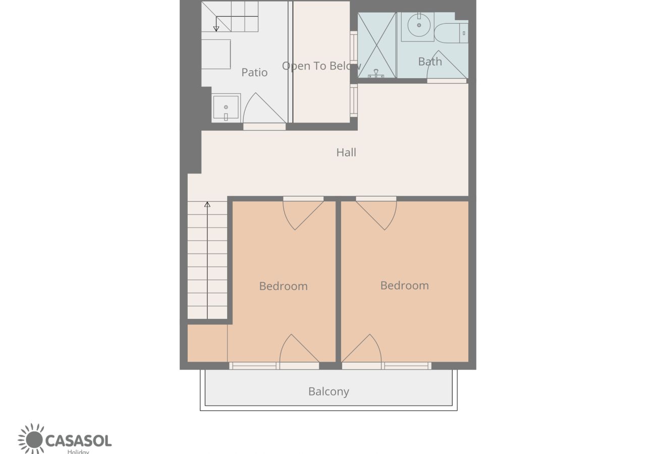 Casa adosada en Nerja - Casa Chica: Casa Vacacional con Azotea en Calle Cristo, Nerja