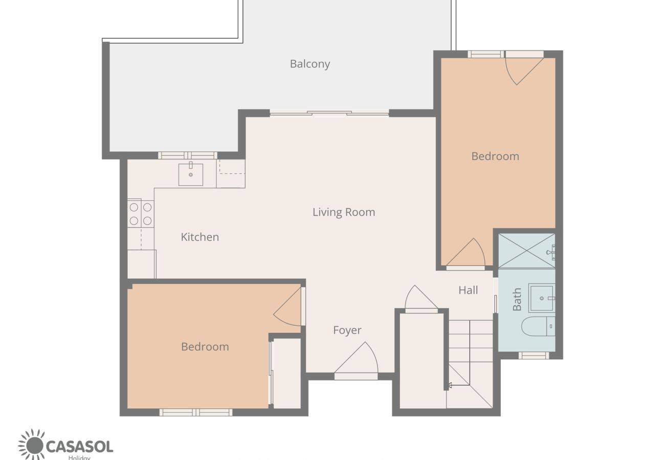 Apartamento en Nerja - Penthouse Balcon del Mar D4: 3 Terrazas y Piscina Climatizada en Nerja